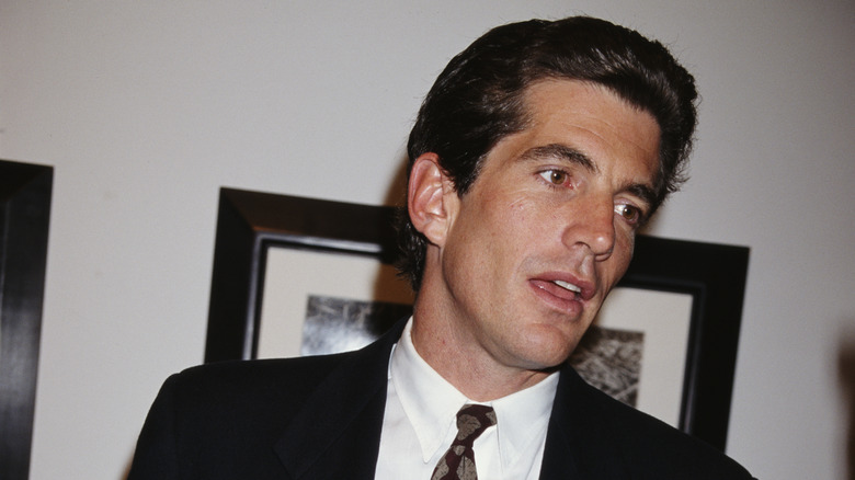 John F. Kennedy Jr. at an event