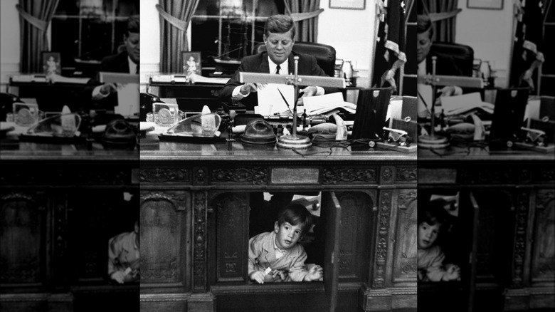 John F. Kennedy and John F. Kennedy Jr. 