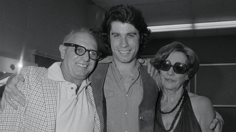 John Travolta with his parents.