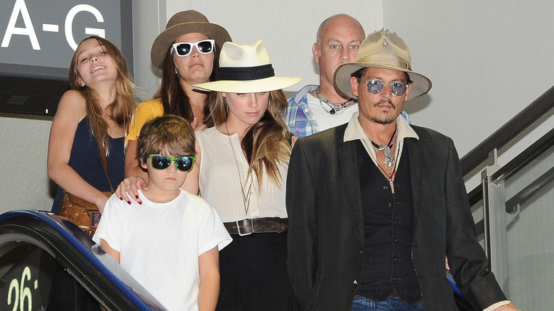 Johnny Depp, Amber Heard, and his kids