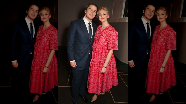 Josh Hartnett and his wife Tamsin Egerton smiling