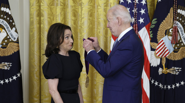 Louis-Dreyfus with Biden