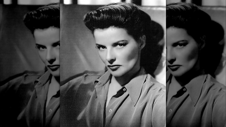 Katharine Hepburn posing for the camera 