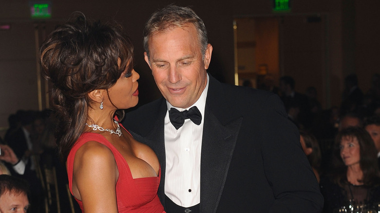 Kevin Costner and Whitney Houston in 2008