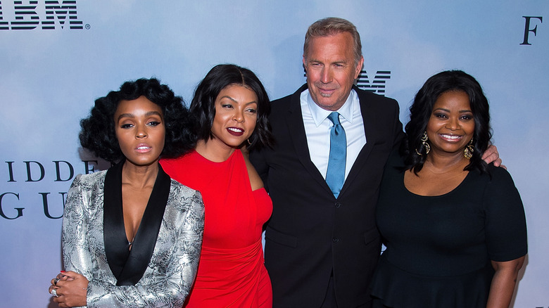 Janelle Monae, Taraji P. Henson, Kevin Costner and Octavia Spencer