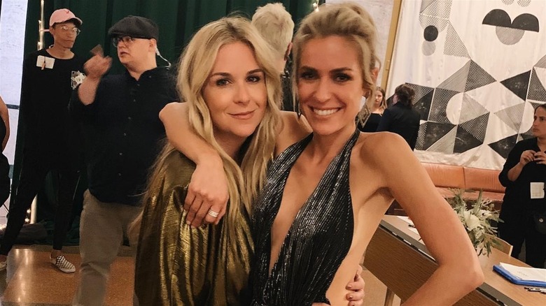 Kristin Cavallari posing with a friend