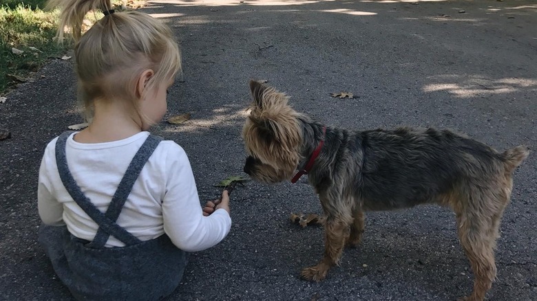 Kristin Cavallari's daughter and her dog