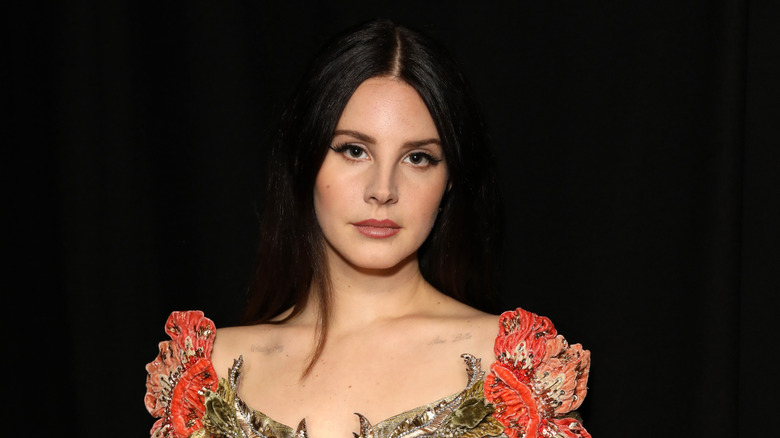 Lana Del Rey posing at The Fashion Awards at Royal Albert Hall