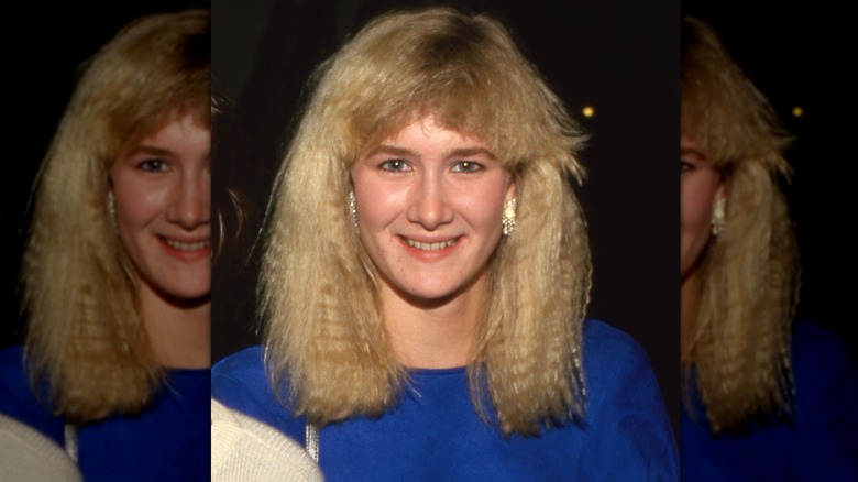 Laura Dern with feathered bangs