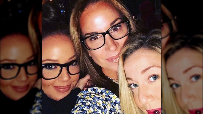 Leah Remini with her sisters