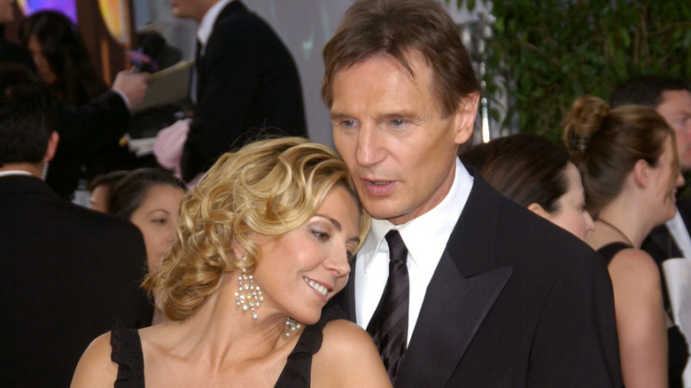 Natasha Richardson and Liam Neeson on the red carpet