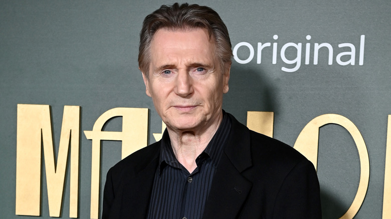 Liam Neeson at the premiere of his film 'Marlowe'