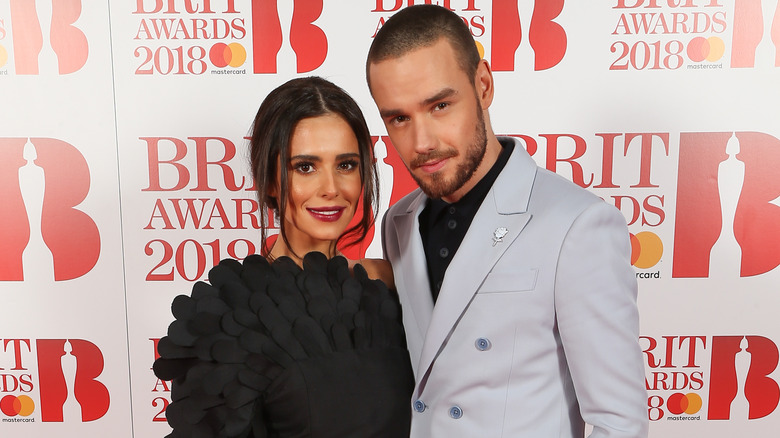 Liam Payne and Cheryl Cole posing