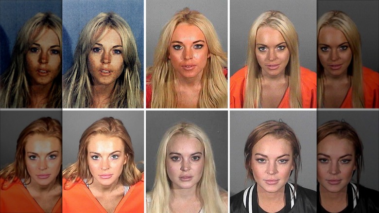 Lindsay Lohan mugshots