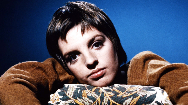 Young Liza Minnelli closeup posing