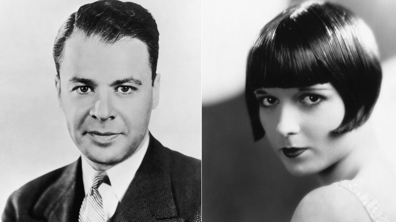 Split image of Walter Wanger & Louise Brooks