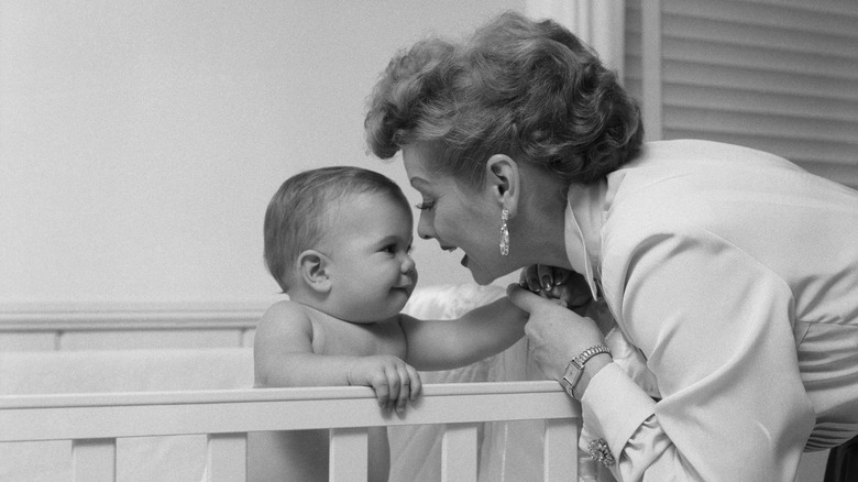 Lucille Ball and son Desi Jr.