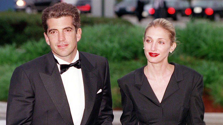 John F. Kennedy Jr. with Carolyn Bessette 