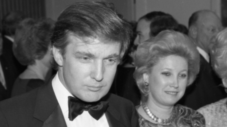 Donald Trump and Maryanne Trump Barry standing together