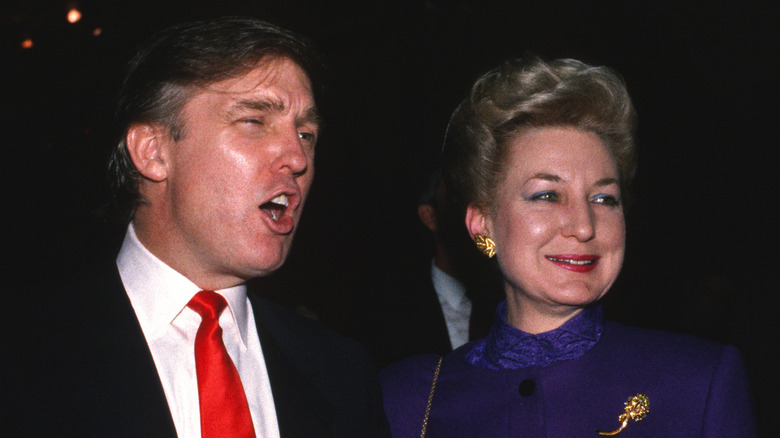 Donald Trump and Maryanne Trump Barry at an event