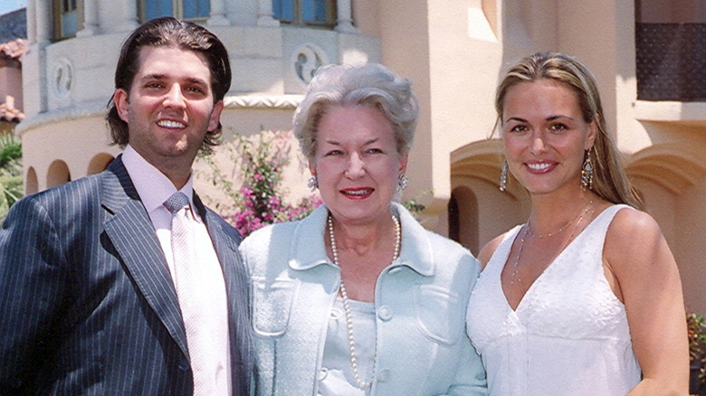 Donald Trump Jr., Maryanne Trump Barry, and Vanessa Trump posing