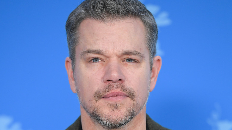 Matt Damon looking pensive