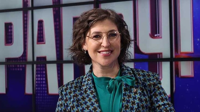 Mayim Bialik hosting Jeopardy