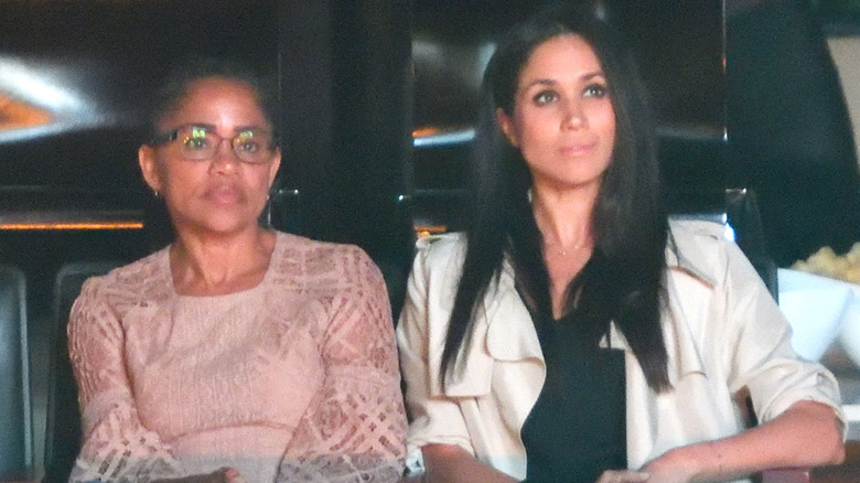 Doria Ragland and Meghan Markle posing 