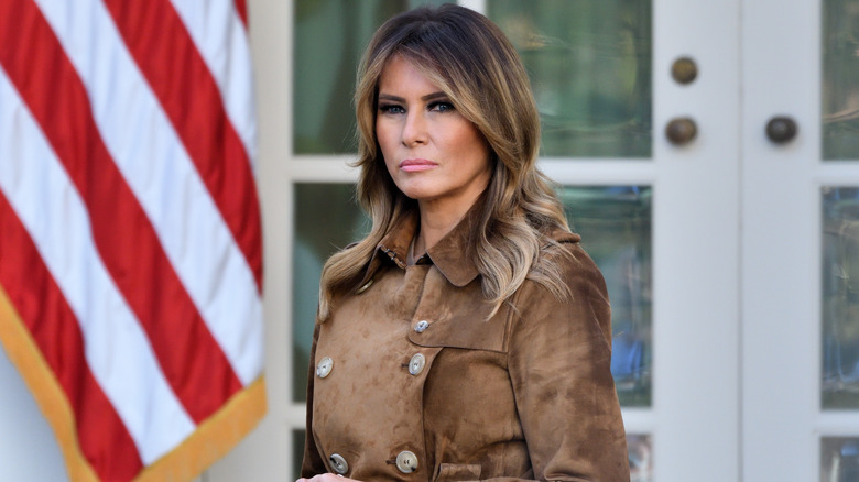 Melania Trump frowning 