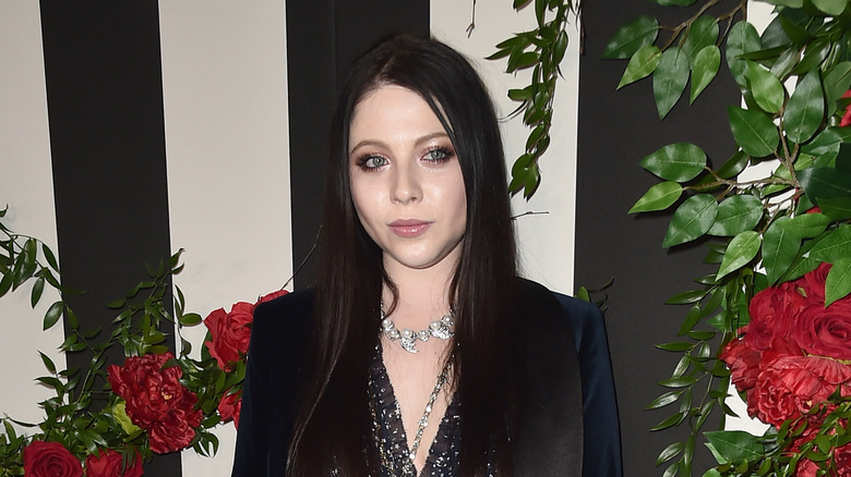 Michelle Trachtenberg looking morose