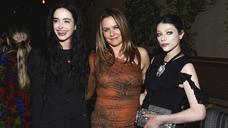 Michelle Trachtenberg posing with Krysten Ritter and Alicia Silverstone