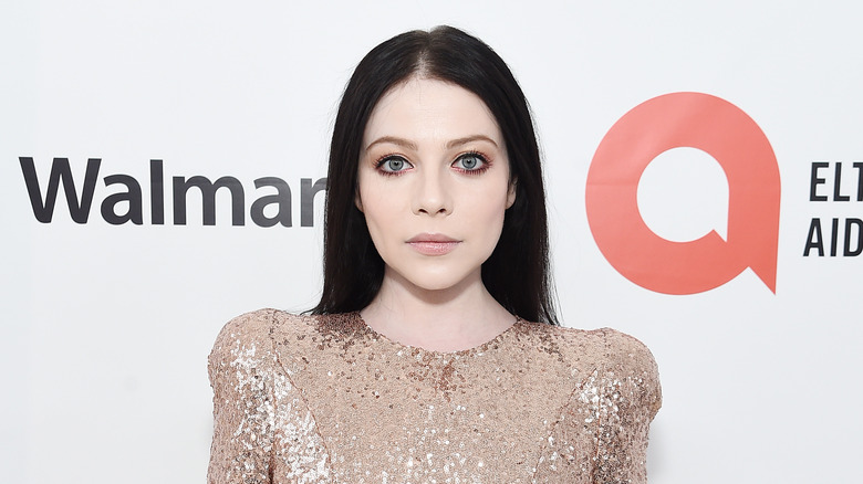 Michelle Trachtenberg staring intensely into camera