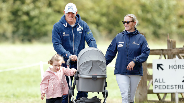 Mike Tindall with family