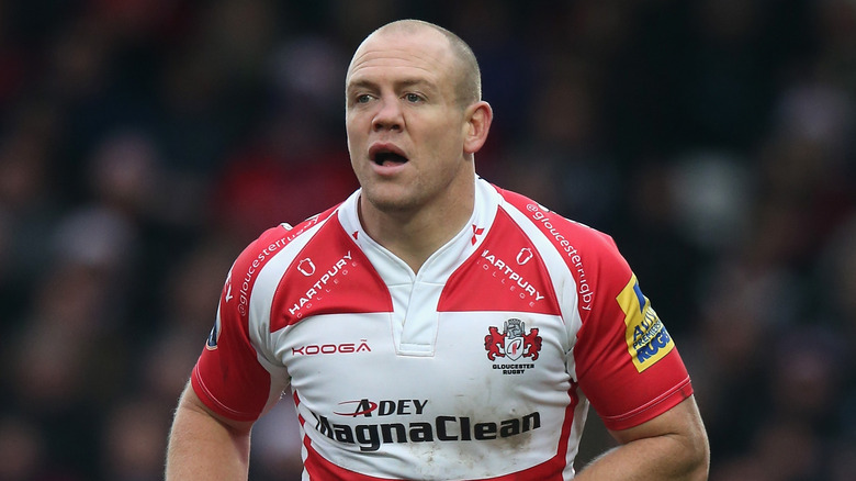 Tindall in rugby kit