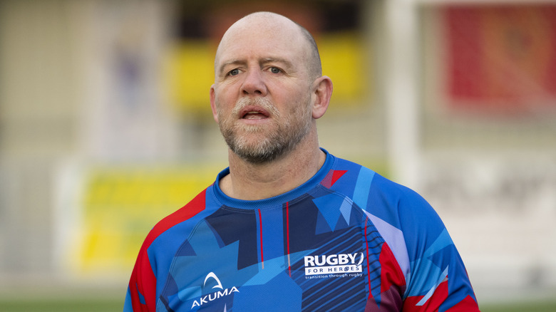 Mike Tindall playing rugby