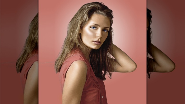 Mischa Barton posing for a portrait, February 2001