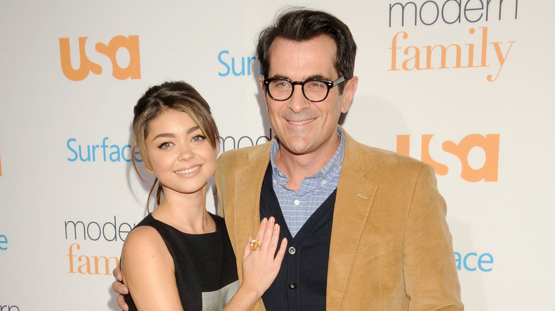 Sarah Hyland with Ty Burrell posing together