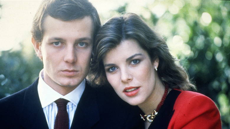 Stefano Casiraghi, Princess Caroline posing