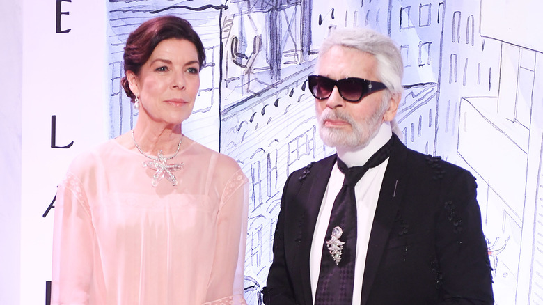 Princess Caroline of Monaco and Karl Lagerfeld