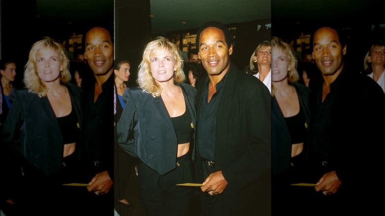 Nicole Brown and O.J. Simpson smiling