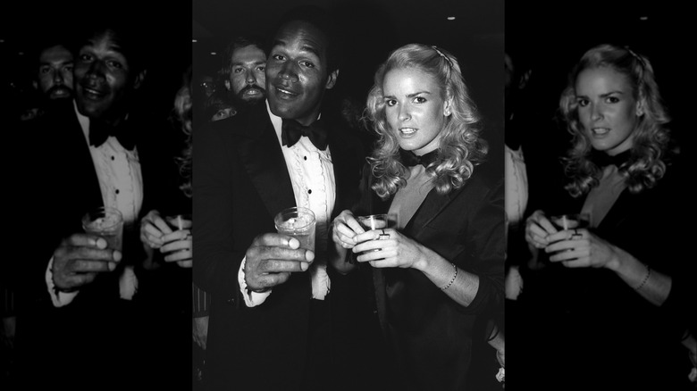 Nicole Brown Simpson and O.J. Simpson partying