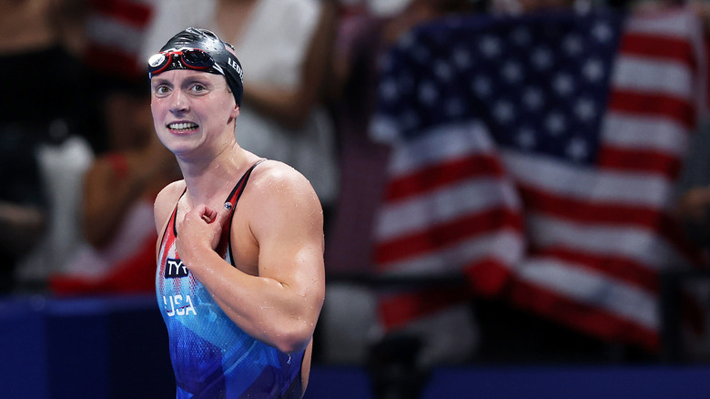 Katie Ledecky flexing 