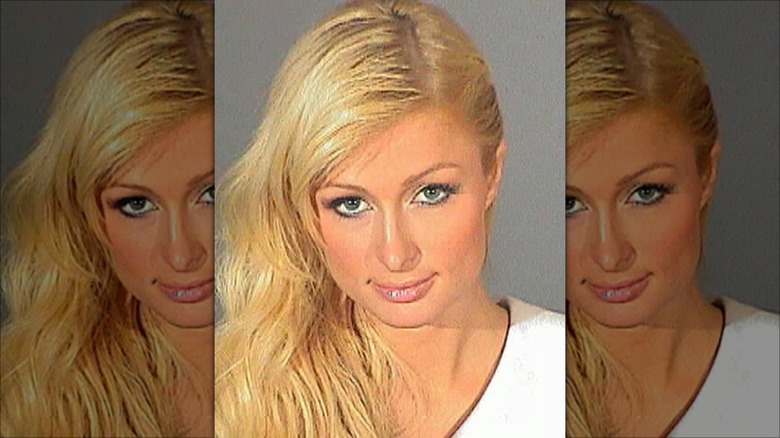 Paris Hilton mugshot