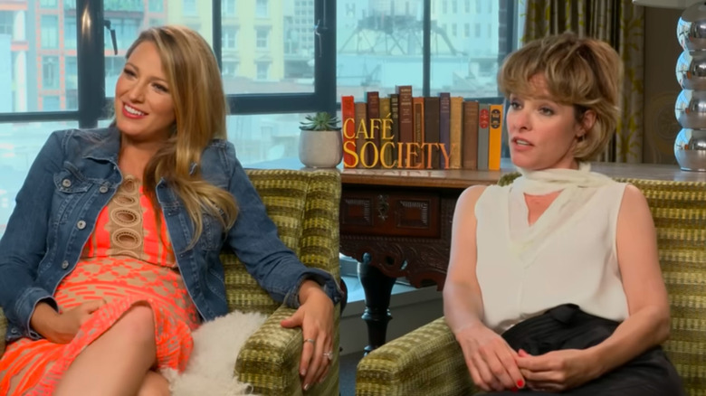 Blake Lively and Parker Posey promote "Cafe Society"