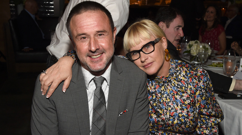 David Arquette and Patricia Arquette posing at a gala at Ocean Prime