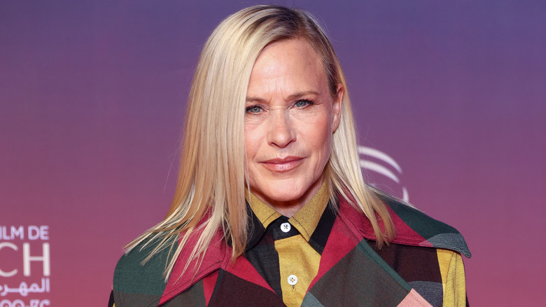 Patricia Arquette posing at the Marrakech International Film Festival