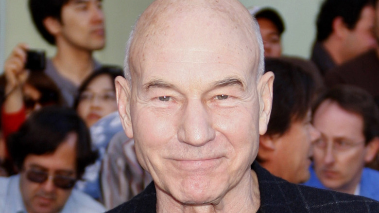 Patrick Stewart smiling