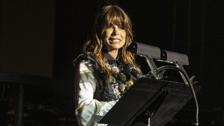 Paula Abdul making a speech