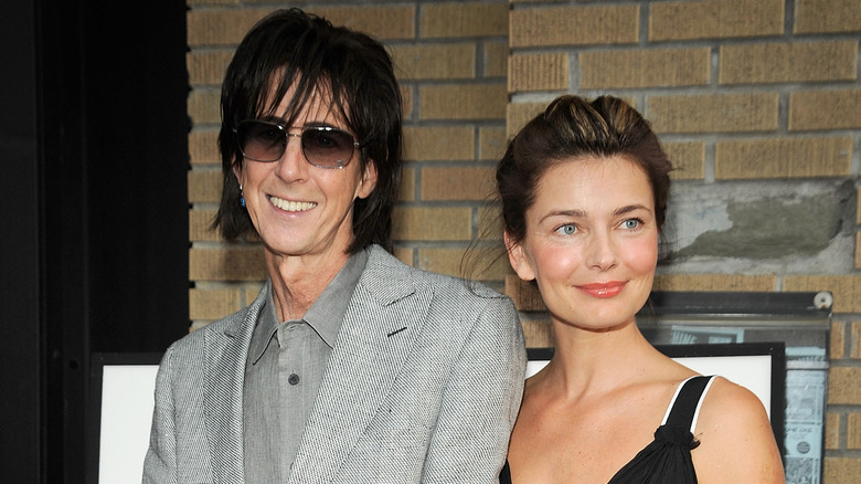 Ric Ocasek and Paulina Porizkova smiling