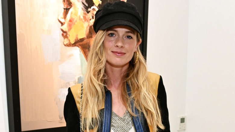 Cressida Bonas posing